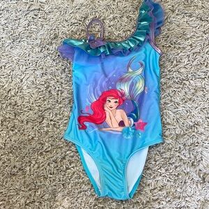 Disney Little Mermaid one piece bathing suit 7/8